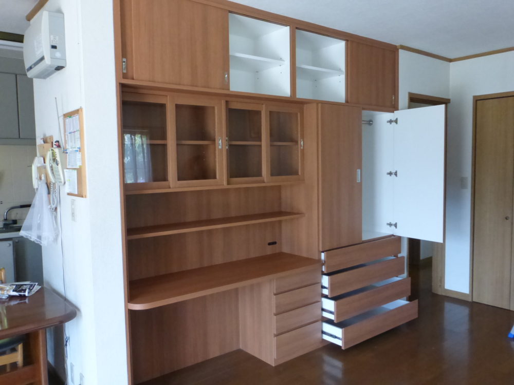 収納家具　壁面