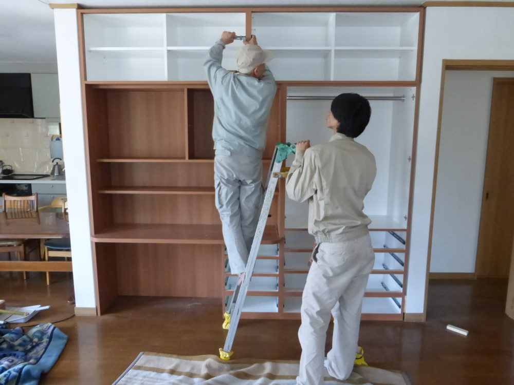 家具取付作業 現場