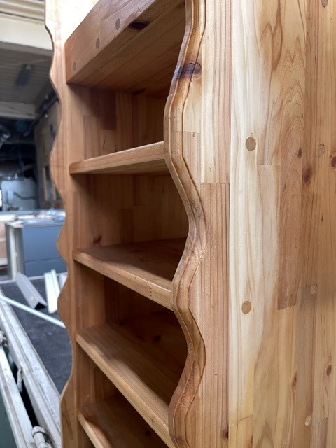 下駄箱　キズ補修　リペア補修